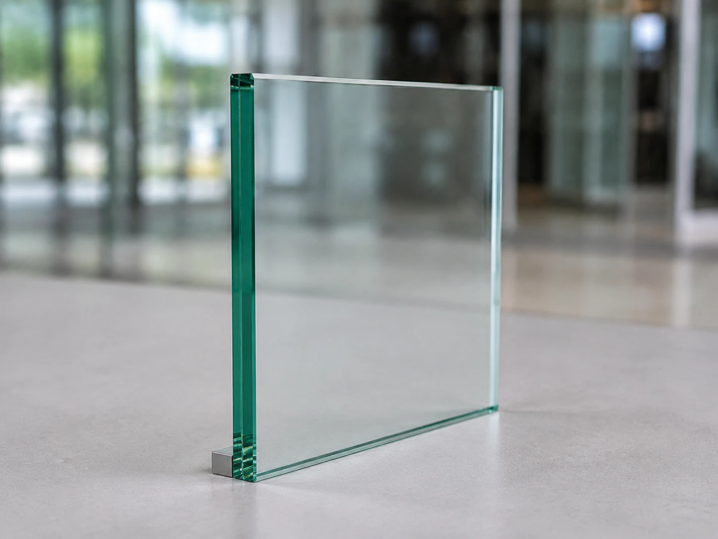Representative educational image of one continuous monolithic glass pane.