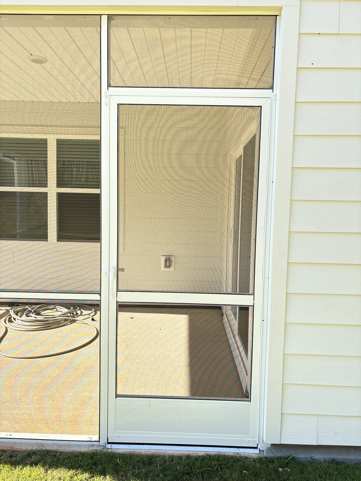White PCA Products A-500 Westmore aluminum screen door.
